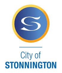 Logo of the City of Stonnington featuring a stylized white "S" on a blue circle with a yellow border. Below the circle, the text reads "City of STONNINGTON" in blue.